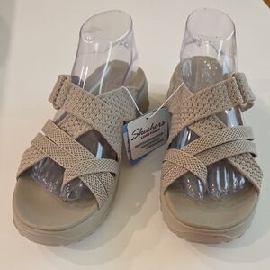 Skechers Adventure Women's Slide Sandals, Taupe, Size 9